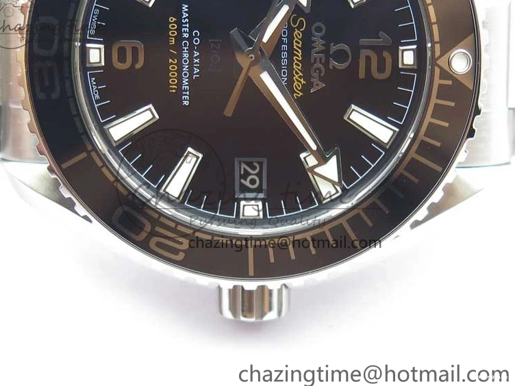 0116 Planet Ocean 39.5mm Black Ceramic Bezel SS VSF 1:1 Best Edition Black Dial on SS Bracelet A Stretchable 7890